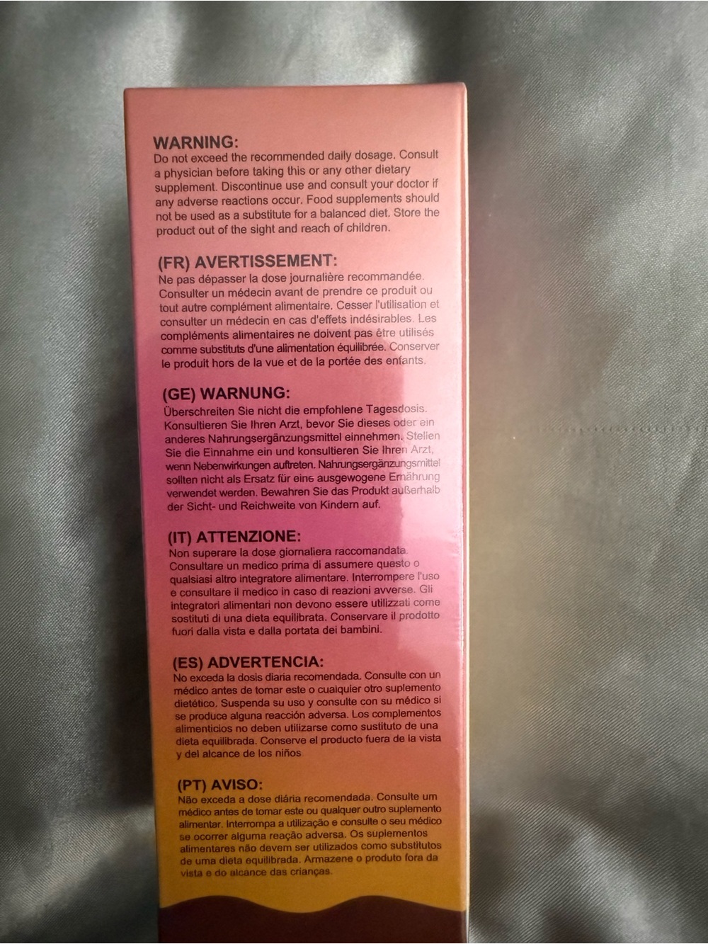 Drinkable Tanning Drops - Pink/Orange - Picture 3 of 5